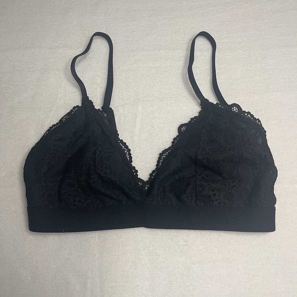 Colsie Women’s Black Lace Bralette – Size XS with Adjustable Straps